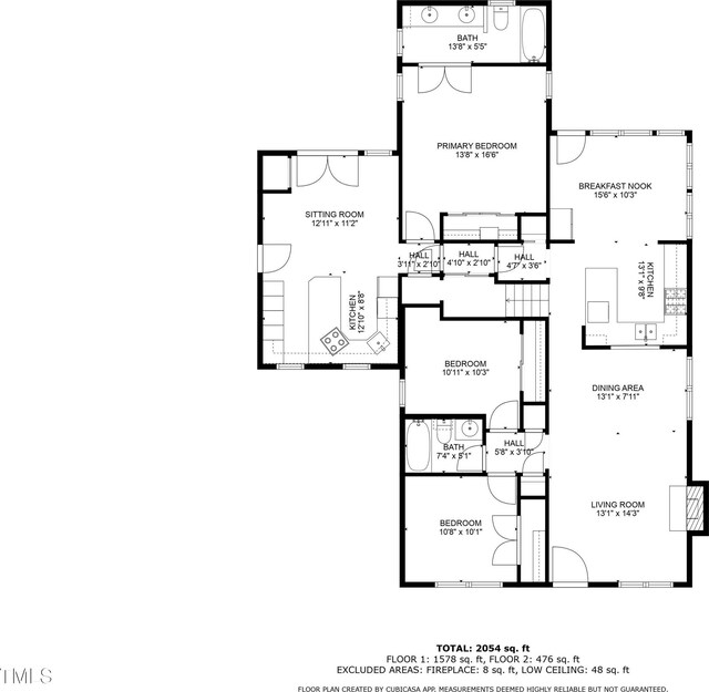 1821 Kelly Glen Dr, Apex, NC 27502 - view of floor plan / room layout