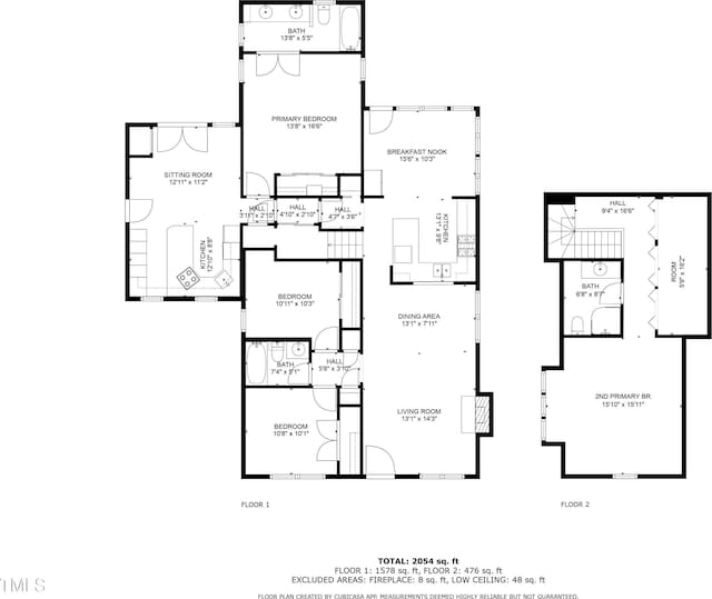 1821 Kelly Glen Dr, Apex, NC 27502 - view of floor plan / room layout