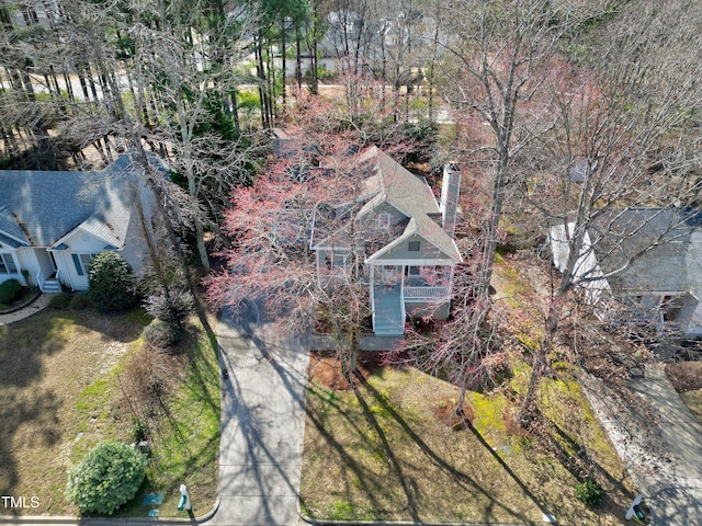1821 Kelly Glen Dr, Apex, NC 27502 - aerial view of property and surrounding area