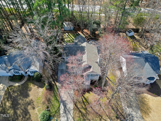 1821 Kelly Glen Dr, Apex, NC 27502 - aerial view of property and surrounding area