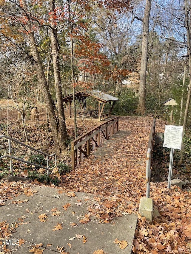 2705 Royster St, Raleigh, NC 27608 - view of yard featuring a gazebo