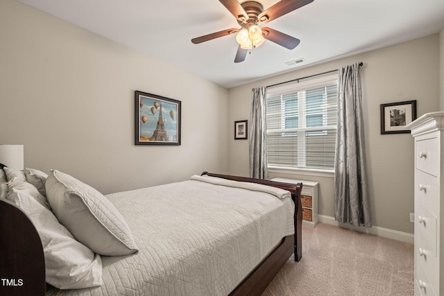 508 Morning Oaks Dr, Holly Springs, NC 27540 - bedroom featuring light carpet and ceiling fan