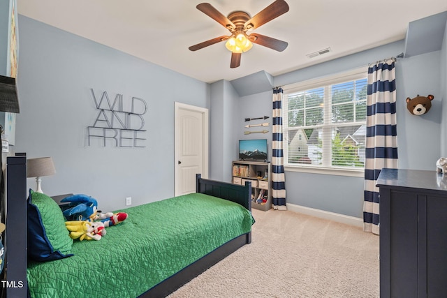 508 Morning Oaks Dr, Holly Springs, NC 27540 - bedroom featuring carpet floors and ceiling fan
