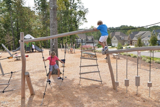 508 Morning Oaks Dr, Holly Springs, NC 27540 - community play area featuring a residential view