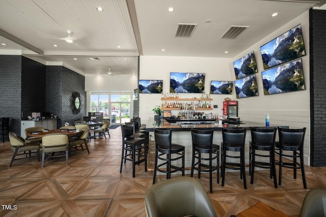 508 Morning Oaks Dr, Holly Springs, NC 27540 - indoor dry bar with recessed lighting