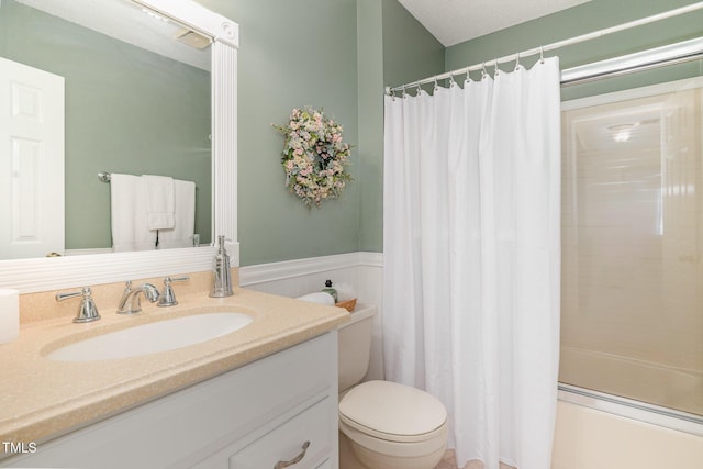 106 Scuppernong Ct, West End, NC 27376 - bathroom featuring vanity and wainscoting