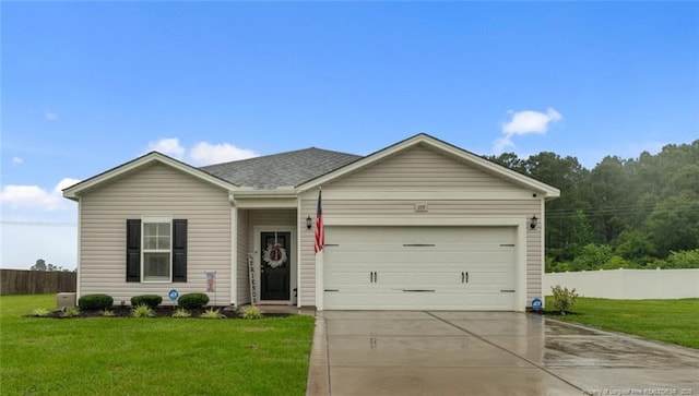 115 Doubletree Ln, Autryville, NC 28318 - single story home with driveway and an attached garage