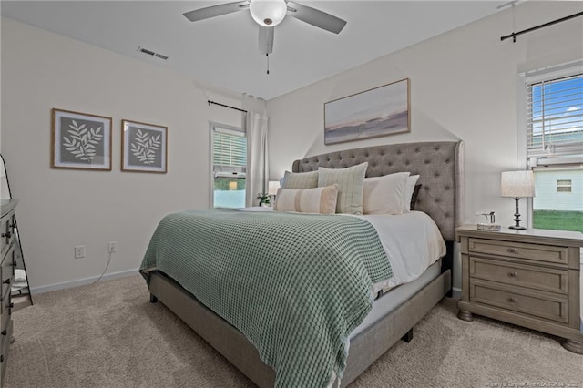 115 Doubletree Ln, Autryville, NC 28318 - bedroom featuring light carpet and a ceiling fan
