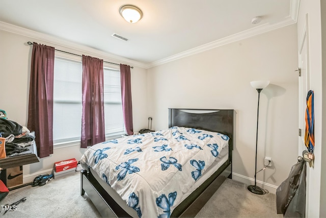 1051 Jura Ridge Dr, Fuquay Varina, NC 27526 - carpeted bedroom featuring multiple windows and crown molding