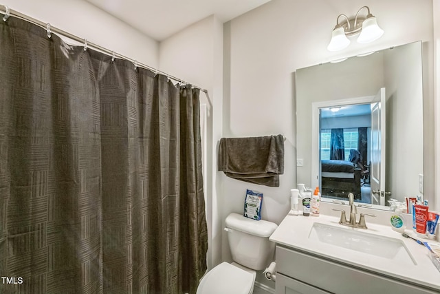 1051 Jura Ridge Dr, Fuquay Varina, NC 27526 - ensuite bathroom featuring vanity and curtained shower