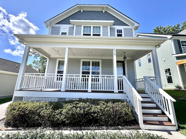 118 Chestnut St, Durham, NC 27707 - view of front facade featuring covered porch
