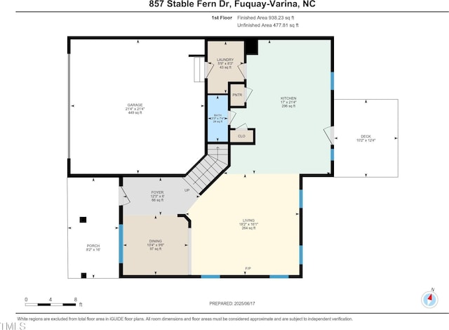 857 Stable Fern Dr, Fuquay Varina, NC 27526 - view of home floor plan