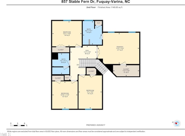 857 Stable Fern Dr, Fuquay Varina, NC 27526 - view of home floor plan