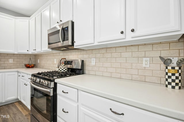 304 Forbes Rd, Wake Forest, NC 27587 - kitchen featuring appliances with stainless steel finishes, light countertops, and white cabinets