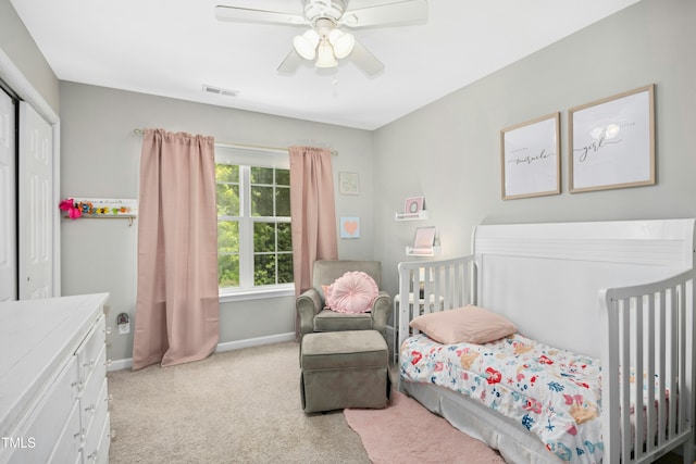304 Forbes Rd, Wake Forest, NC 27587 - bedroom featuring carpet floors, ceiling fan, and a closet