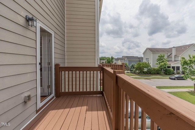 996 Tender Dr, Apex, NC 27502 - wooden terrace with a residential view