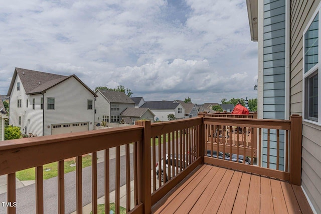 996 Tender Dr, Apex, NC 27502 - wooden deck featuring a residential view