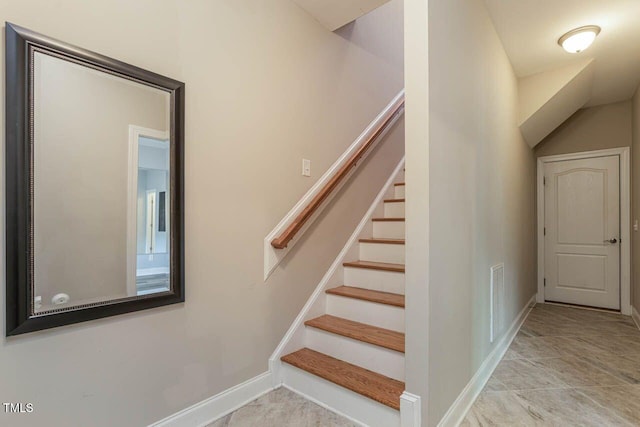 996 Tender Dr, Apex, NC 27502 - staircase with baseboards