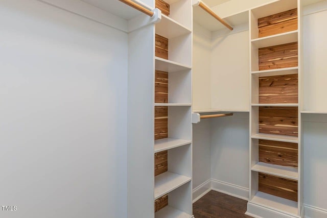 996 Tender Dr, Apex, NC 27502 - spacious closet with dark wood-style flooring
