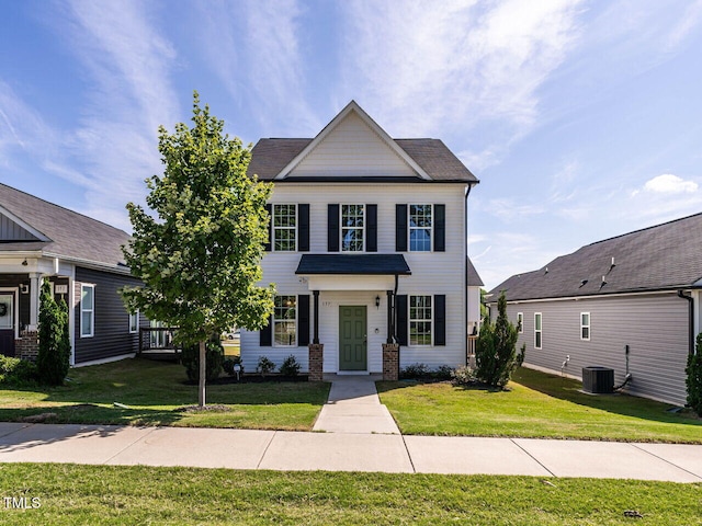157 E Wilson St, Clayton, NC 27520 - view of front of home featuring a front yard