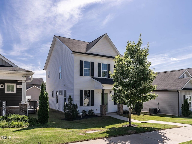 157 E Wilson St, Clayton, NC 27520 - view of front of house with a front yard