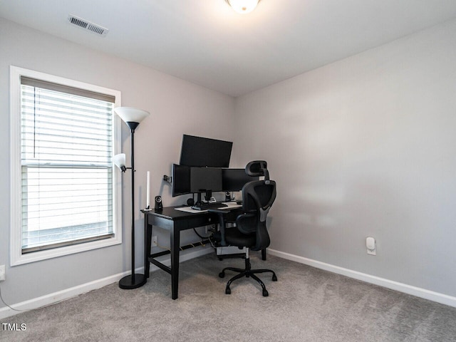 157 E Wilson St, Clayton, NC 27520 - carpeted home office featuring baseboards