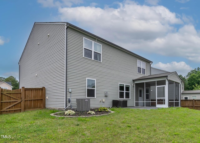8005 Caithness St, Raleigh, NC 27616 - back of house with a sunroom