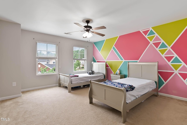 8005 Caithness St, Raleigh, NC 27616 - bedroom with carpet floors and ceiling fan