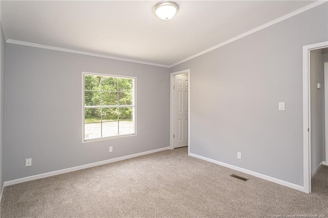 2990 Aberdeen Rd, Raeford, NC 28376 - empty room featuring crown molding and carpet flooring