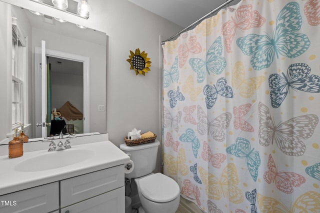 100 Redfoot Run Rd, Chapel Hill, NC 27516 - bathroom featuring vanity and curtained shower