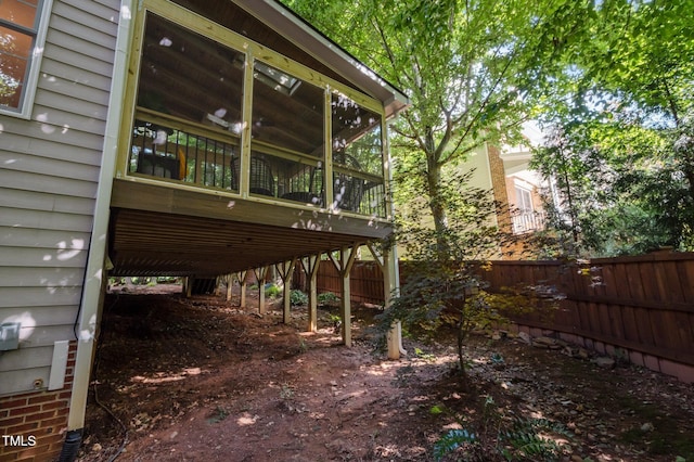 100 Redfoot Run Rd, Chapel Hill, NC 27516 - view of home's exterior with a sunroom