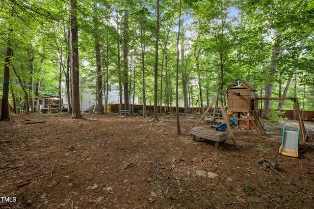 100 Redfoot Run Rd, Chapel Hill, NC 27516 - view of yard featuring a playground