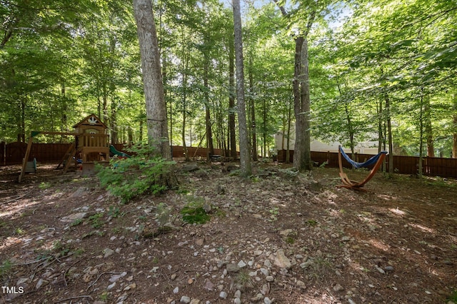 100 Redfoot Run Rd, Chapel Hill, NC 27516 - view of yard featuring a playground