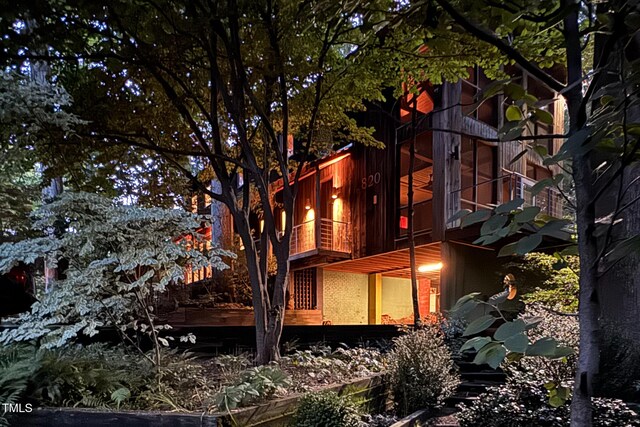 820 Runnymede Rd, Raleigh, NC 27607 - view of property exterior with a balcony