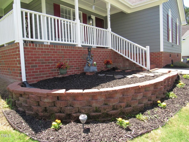 2662 Walas Ct, Creedmoor, NC 27522 - view of home's exterior featuring a porch
