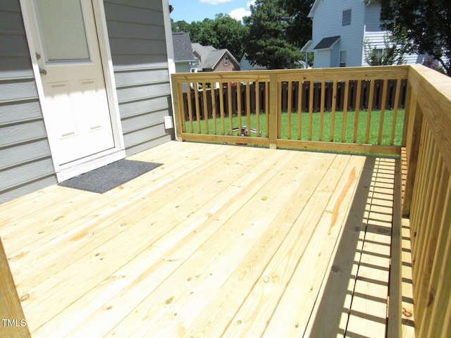 2662 Walas Ct, Creedmoor, NC 27522 - wooden deck featuring a yard