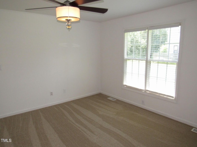 2662 Walas Ct, Creedmoor, NC 27522 - empty room featuring ceiling fan and carpet flooring