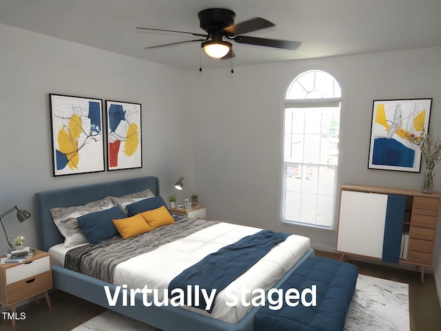 2662 Walas Ct, Creedmoor, NC 27522 - bedroom featuring ceiling fan