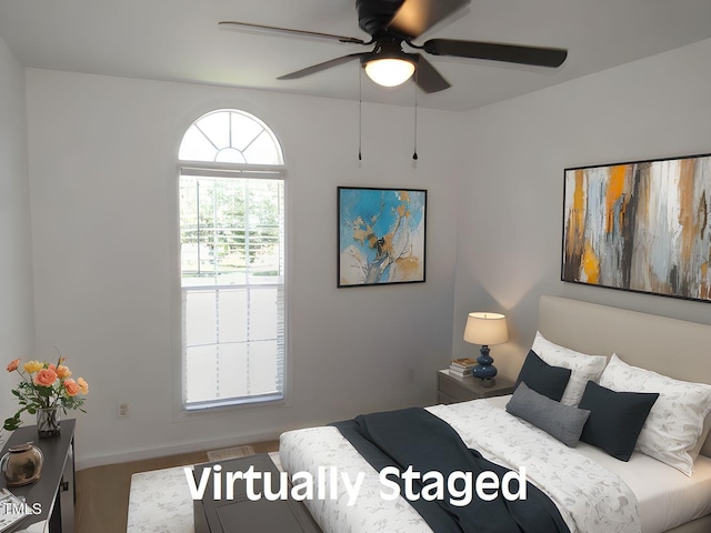 2662 Walas Ct, Creedmoor, NC 27522 - bedroom featuring a ceiling fan