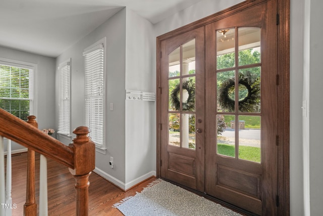 2925 Dargan Hills Dr, Wake Forest, NC 27587 - foyer with light wood-style floors and baseboards