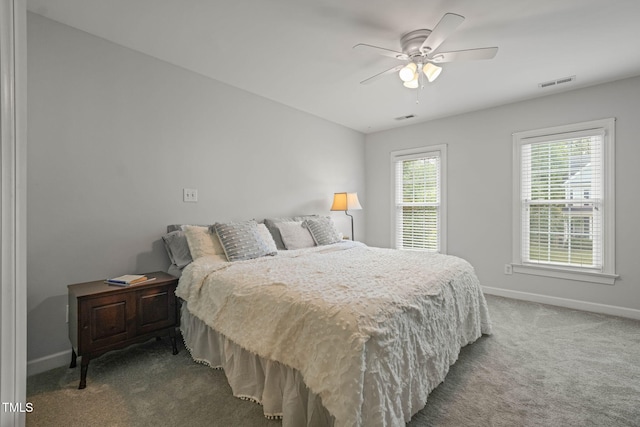 2925 Dargan Hills Dr, Wake Forest, NC 27587 - bedroom featuring carpet and ceiling fan
