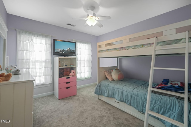2925 Dargan Hills Dr, Wake Forest, NC 27587 - bedroom featuring carpet flooring and a ceiling fan