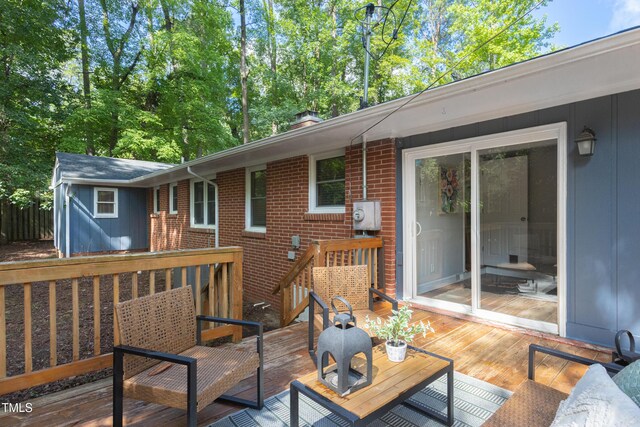 2801 E Shoreham St, Durham, NC 27707 - view of wooden terrace