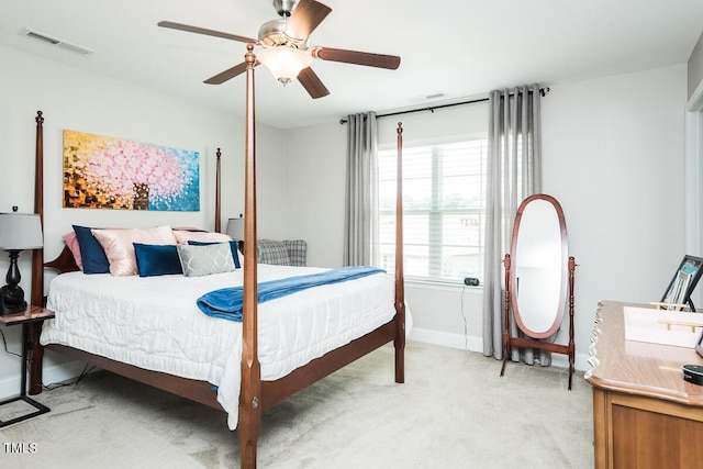 514 Alamanni Ct, Graham, NC 27253 - bedroom with light carpet and ceiling fan