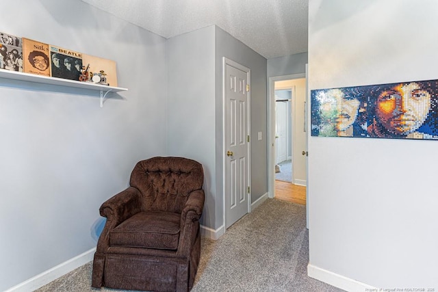 2 Beryl Cir, Pinehurst, NC 28374 - living area featuring carpet floors and a textured ceiling