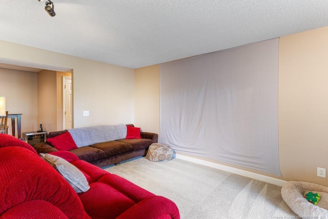 2 Beryl Cir, Pinehurst, NC 28374 - carpeted living area with a textured ceiling