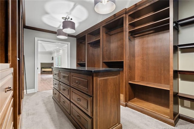 4304 Ferncreek Dr, Fayetteville, NC 28314 - walk in closet featuring light colored carpet