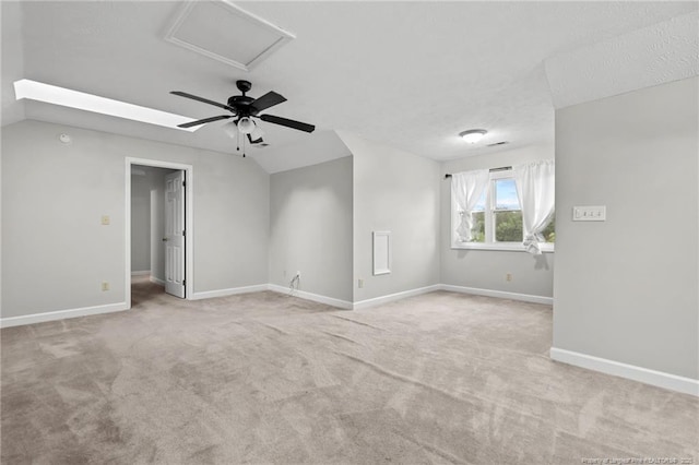 4304 Ferncreek Dr, Fayetteville, NC 28314 - carpeted spare room featuring lofted ceiling and a ceiling fan