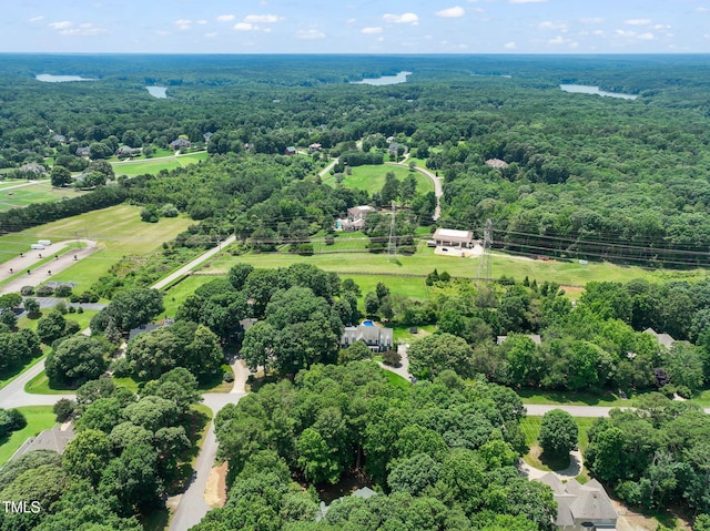 2401 Worthing Ct, Wake Forest, NC 27587 - bird's eye view of a heavily wooded area
