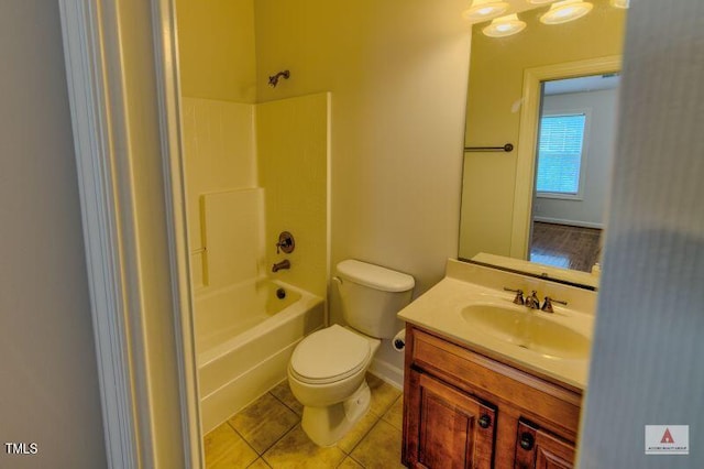 332 Bridgegate Dr, Cary, NC 27519 - full bathroom with vanity, shower / bathtub combination, and tile patterned floors